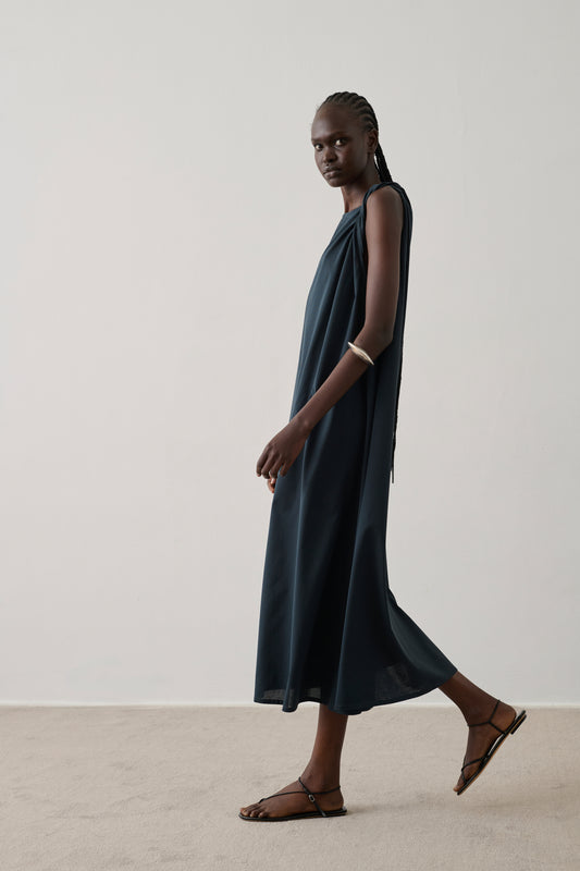 Robe Debby - Pétrole - Coton - Femme