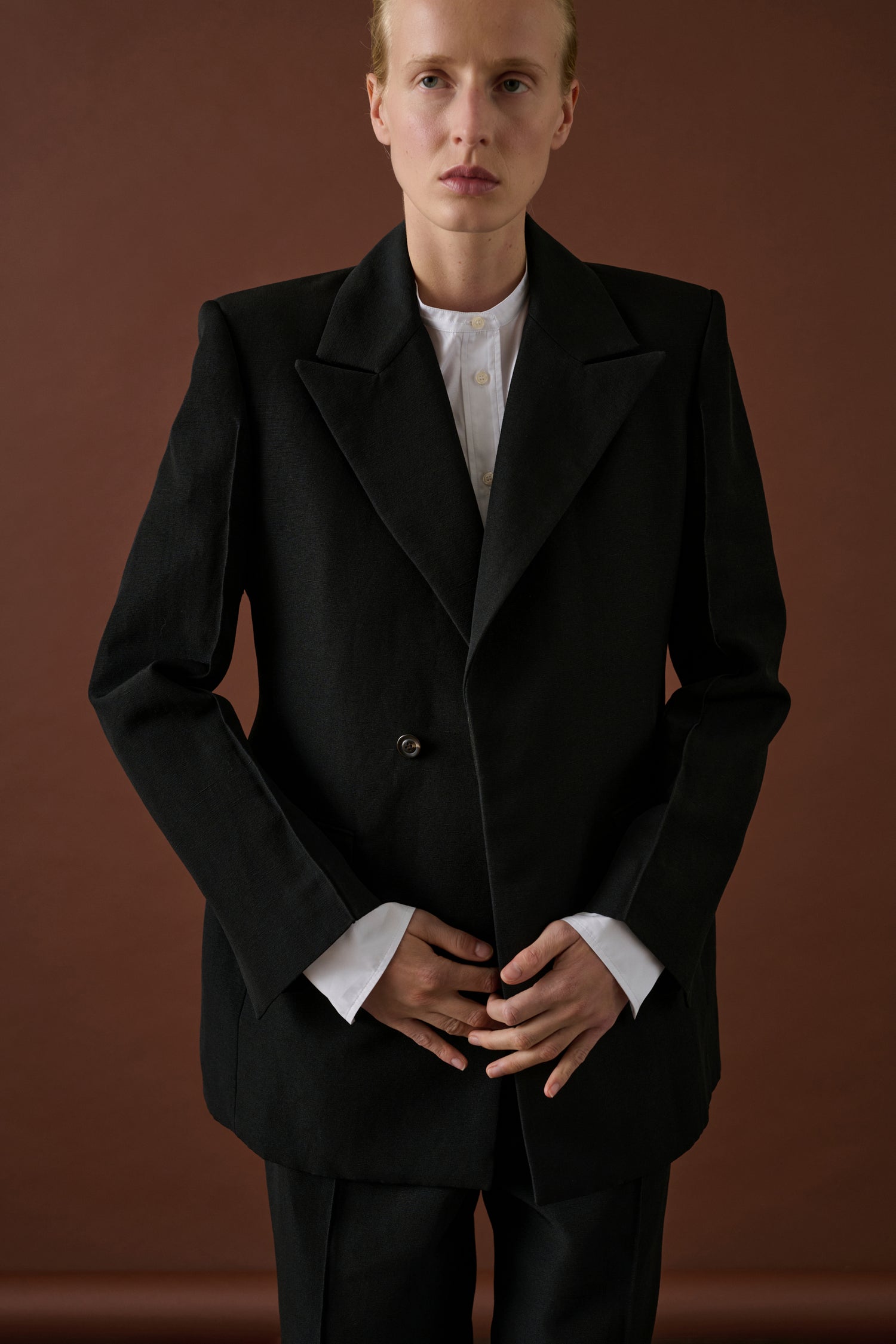 Veste Mia - Noir - Lin - Femme